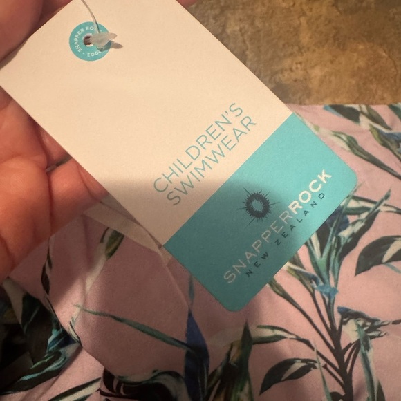 NWT 2T Pink Tropical Print Cover-Up with Tassels- fits 1-2 years with drawstring - Picture 6 of 9